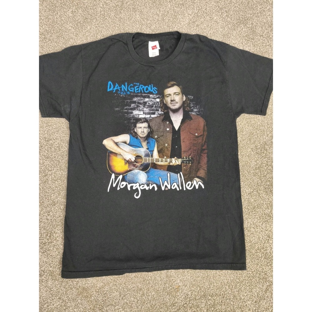 Morgan Wallen Dangerous Tour Black Country Concert T Shirt Men's M
